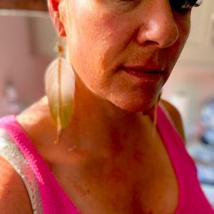 Handmade feather earrings!